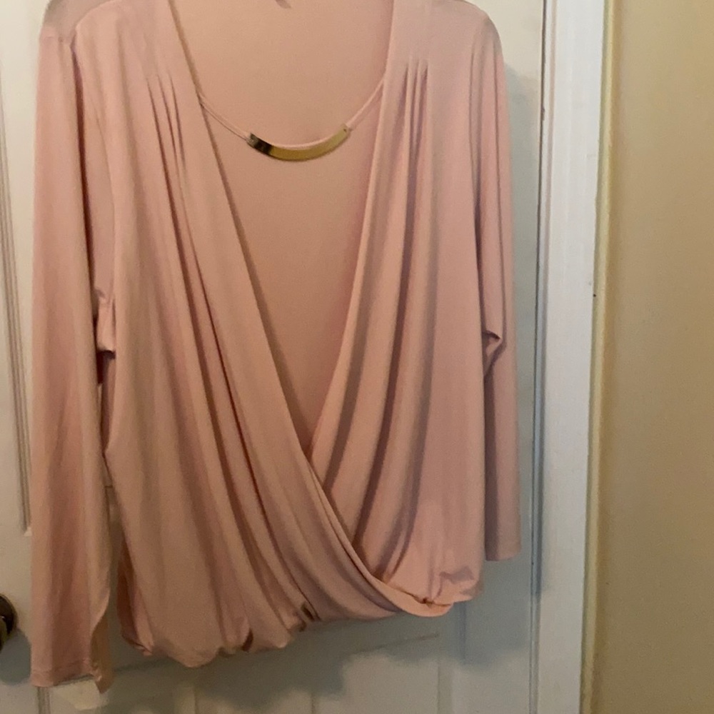 Dress Blouse with gold accent